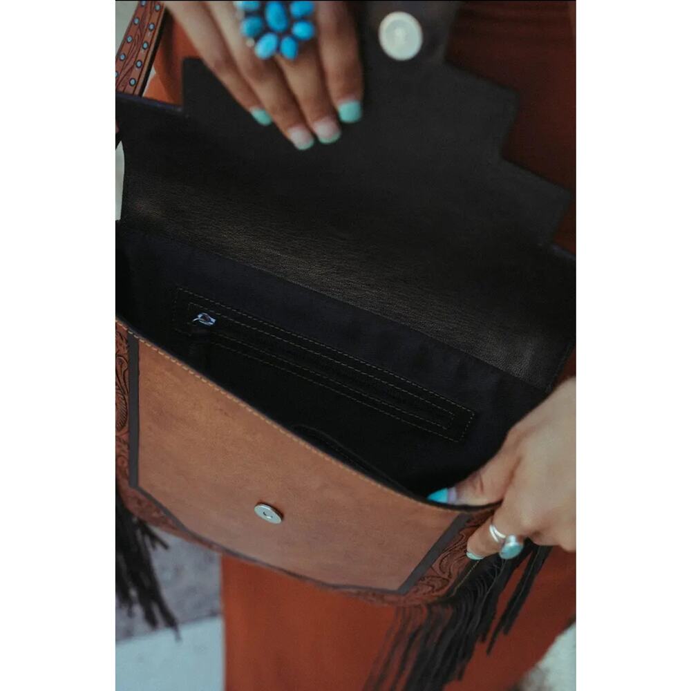 The Austin Purse Haute Southern  Hyde Western Fringe Bag - Picture 4 of 4